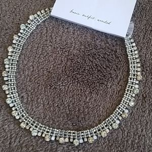 LOFT silver adjustable sparkly necklace.